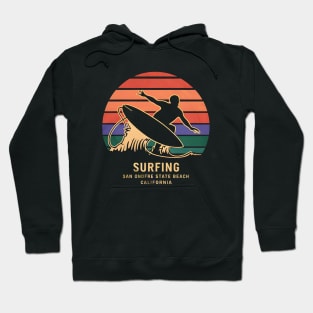 Surfing San Onofre State Breach California  | Surfing lover gifts Hoodie